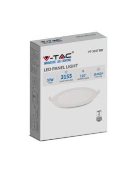Panel V-TAC SKU216429 VT-3107RD-N 6400K 30W 3155lm