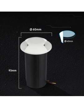 Oprawa V-TAC SKU211469 VT-1171 3000K 1W 50lm