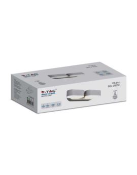 Kinkiet V-TAC SKU218292 VT-814-W 3000K 12W 1444lm