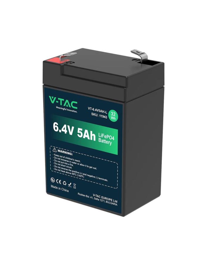 Akumulator V-TAC SKU11943 VT-6.4V 5AH-L