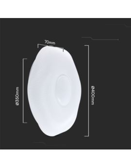 Plafon V-TAC SKU23587 VT-8561 3000K-6500K 40W 4000
