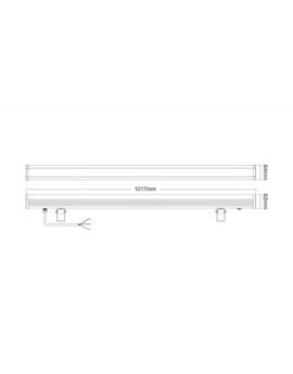Naświetlacz liniowy 1M 24W RGB+CCT LED