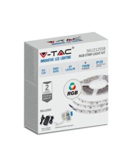Zestaw V-TAC SKU212558 VT-5050 60 IP20-RGB Set RGB