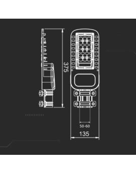 Oprawa V-TAC SKU21956 VT-34ST 4000K 30W 4050lm