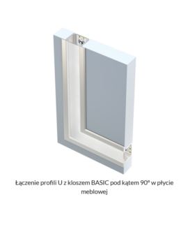 Profil LUMINES typ U biały lakierowany 3m