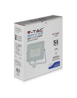 Projektor V-TAC SKU466 VT-50-S-W 3000K 50W 4000lm