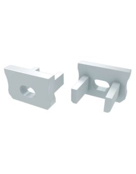 Zaślepka do profili LUMINES X biała z otworem