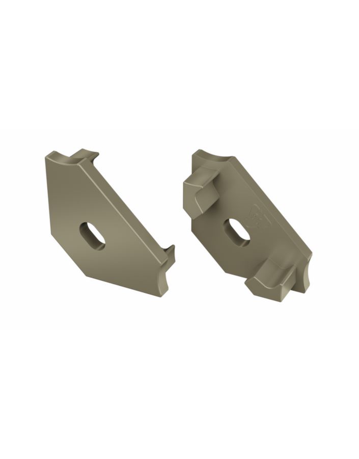 Zaślepka do profili LUMINES C inox z otworem