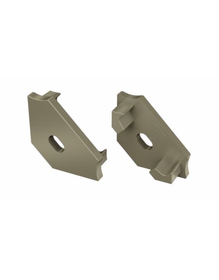 Zaślepka do profili LUMINES C inox z otworem