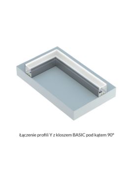 Profil LUMINES Typ Y Głęboki 12mm surowy 1m 10-009