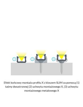 Profil LUMINES Typ X biały lakierowany 3m