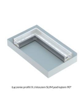 Profil LUMINES Typ X inox anodowany 1m