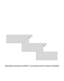 Profil LUMINES Typ C Kątowy 45st/45st inox anodowany 3m