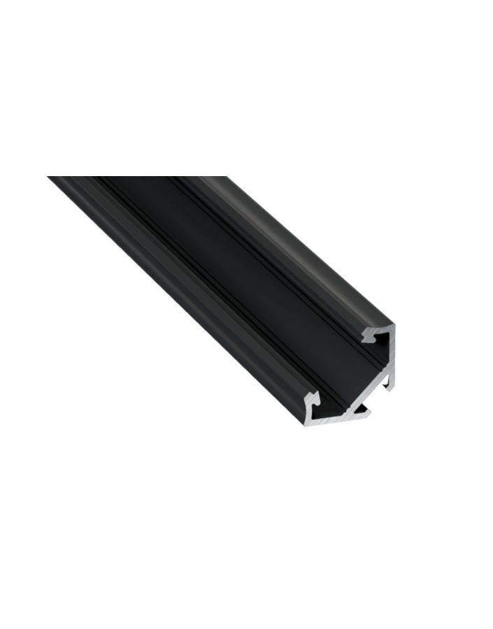 Profil LUMINES Typ C Kątowy 45st/45st czarny anodowany 3m