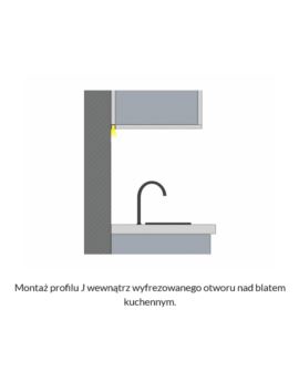 Profil  LUMINES Typ J biały lakierowany 3m