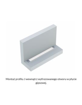 Profil  LUMINES Typ J inox anodowany 2,02m