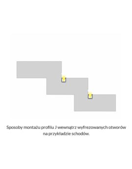 Profil  LUMINES Typ J inox anodowany 3m