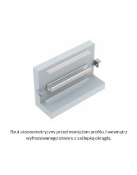 Profil  LUMINES Typ J inox anodowany 3m