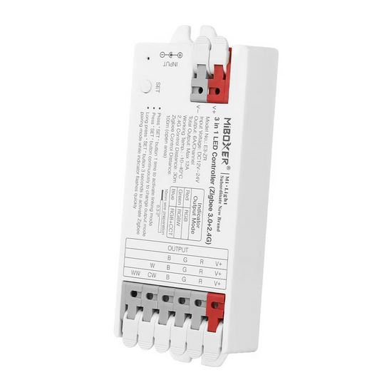 Kontroler Taśm LED 3w1 RGB-W+CCT 12A ZigBee 3.0