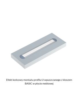 Profil LUMINES typ U biały lakierowany 3m