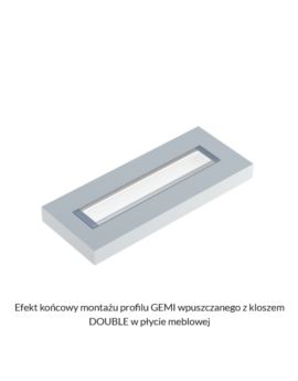 Profil LUMINES typ Gemi biały lakierowany 1m