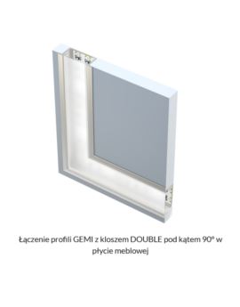 Profil LUMINES typ Gemi biały lakierowany 2,02m