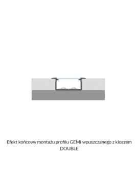 Profil LUMINES typ Gemi czarny anodowany 1m