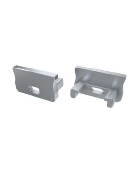 Zaślepka do profilu LUMINES A srebrna lakierowana z otworem