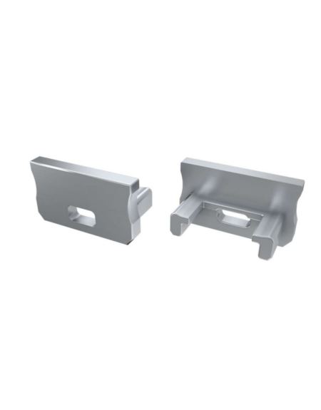 Zaślepka do profilu LUMINES A srebrna lakierowana z otworem