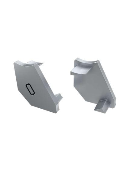 Zaślepka do profili LUMINES H srebrna lakierowana prawa