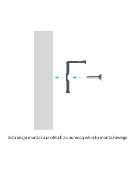 Profil LUMINES Typ E biały lakierowany 3m