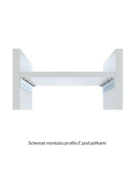 Profil LUMINES Typ E biały lakierowany 1m