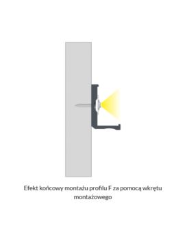 Profil LUMINES Typ F srebrny anodowany 3m