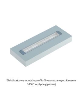 Profil LUMINES Typ G Wpuszczany 18mm biały lakierowany 3m