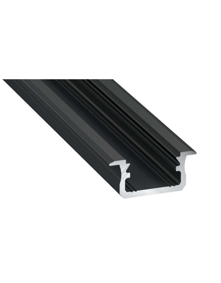 Profil LUMINES Typ B wpuszczany czarny anodowany 2,02m