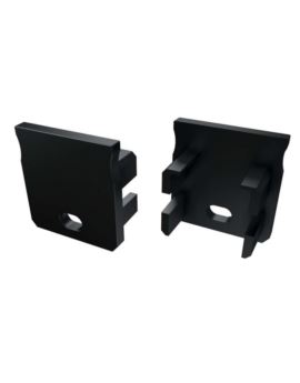 Zaślepka do profili LUMINES Y czarna z otworem