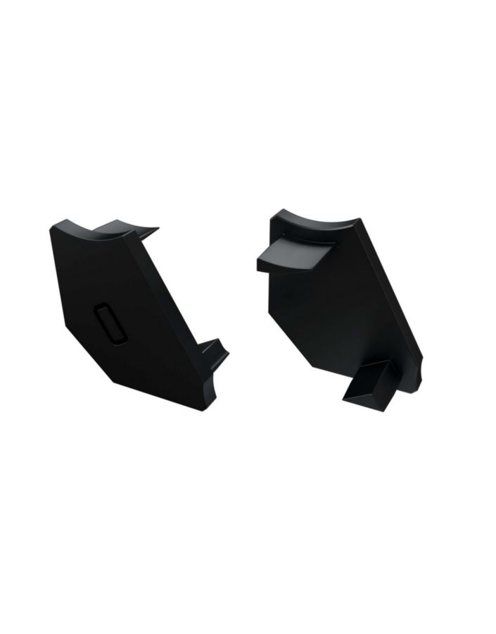 Zaślepka do profili LUMINES H czarna prawa