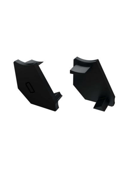 Zaślepka do profili LUMINES H czarna prawa