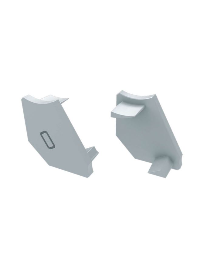 Zaślepka do profili LUMINES H biała prawa