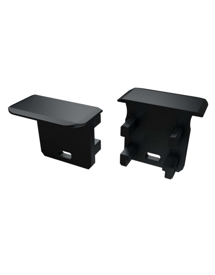 Zaślepka do profili LUMINES G czarna z otworem