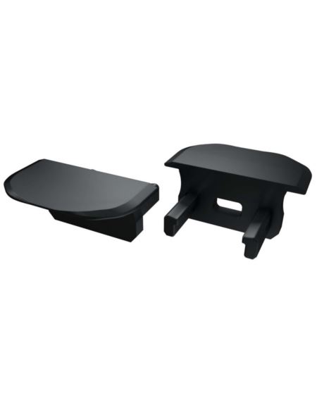 Zaślepka do profili LUMINES B czarna okrągła