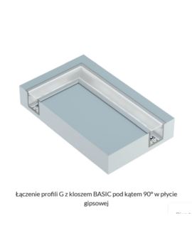 Profil LUMINES Typ G Wpuszczany 18mm inox anodowany 2,02m