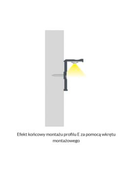 Profil LUMINES Typ E srebrny anodowany 1m