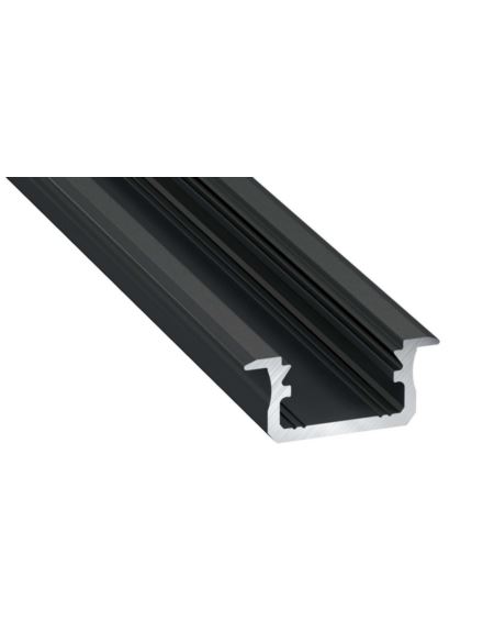Profil LUMINES Typ B wpuszczany czarny anodowany 3m