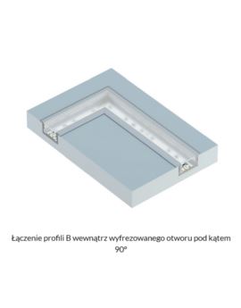 Profil LUMINES Typ B wpuszczany biały lakierowany 3m