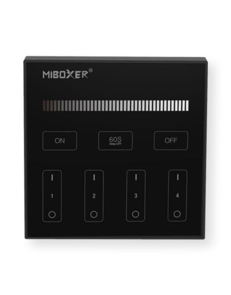 Panel Naścienny Magnetyczny 4-strefowy MONO CZARNY