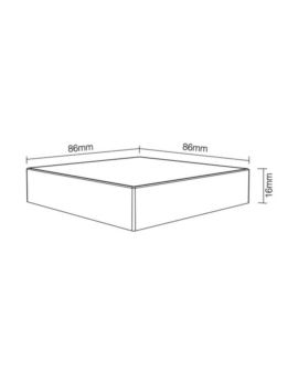 Panel Naścienny Magnetyczny 4-strefowy MONO BIAŁY