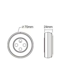 Magnetyczny pilot 1-strefowy RGB+CCT Biały