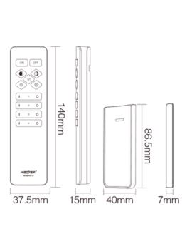 Pilot z funkcją regulacji CCT 4-strefowy Czarny