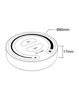 Pilot Panel Ściemniacz Dotykowy MONO Czarny